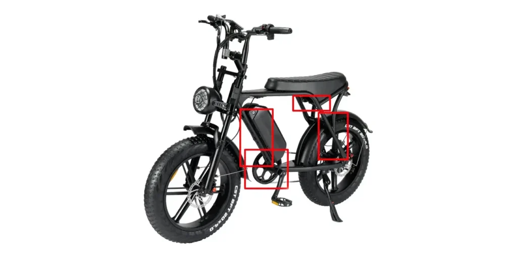 Framenummer Ouxi Fatbike waar zit dat