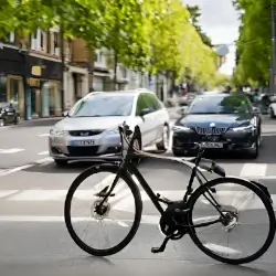 fiets op rijbaan